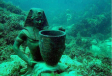 اكتشاف معبد ايطالي تحت الماء